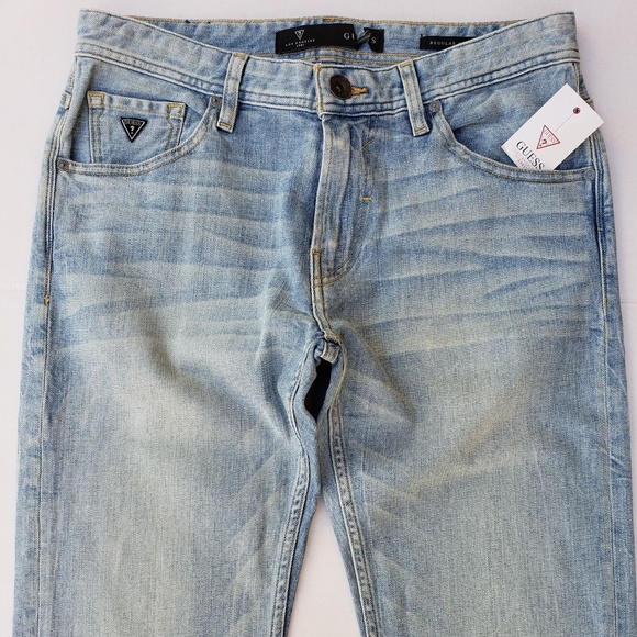 New Men's sz 30 GUESS Regular Straight Jeans - Picture 4 of 8